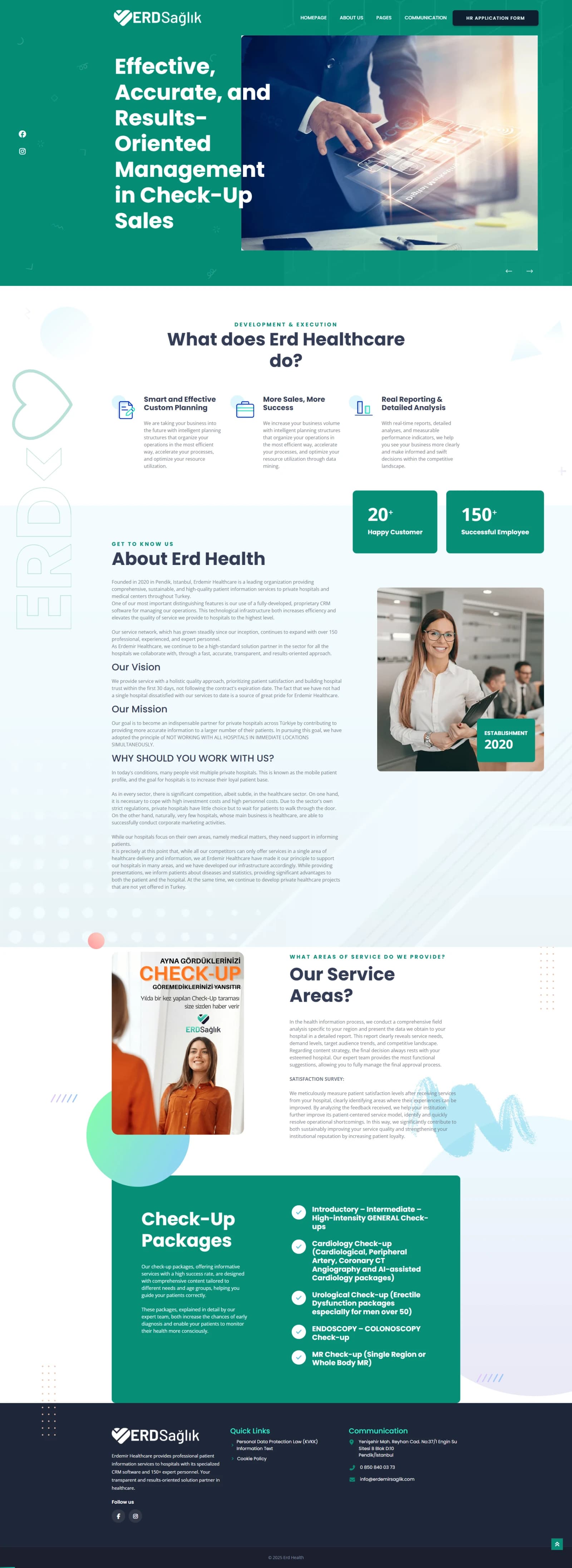Erdemir Sağlık Websitesi